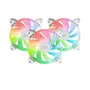 Mars Gaming Kit 3 Ventiladores MF-3A Blanco 120mm ARGB